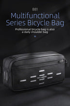 Bike Bag Front Bicycle Portable Handlebar Multi-purpose Large Capacity Backpack Road Cycling Frame Tube Bag Bike Handlebar Bag Front Frame Bag Bike Basket Storage Bag Bicycle Top Tube Bag Lightweight With Shoulder Straps For Road Mountain Bike Cycling