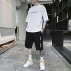 Summer Sportswear Men's T-shirt Suit