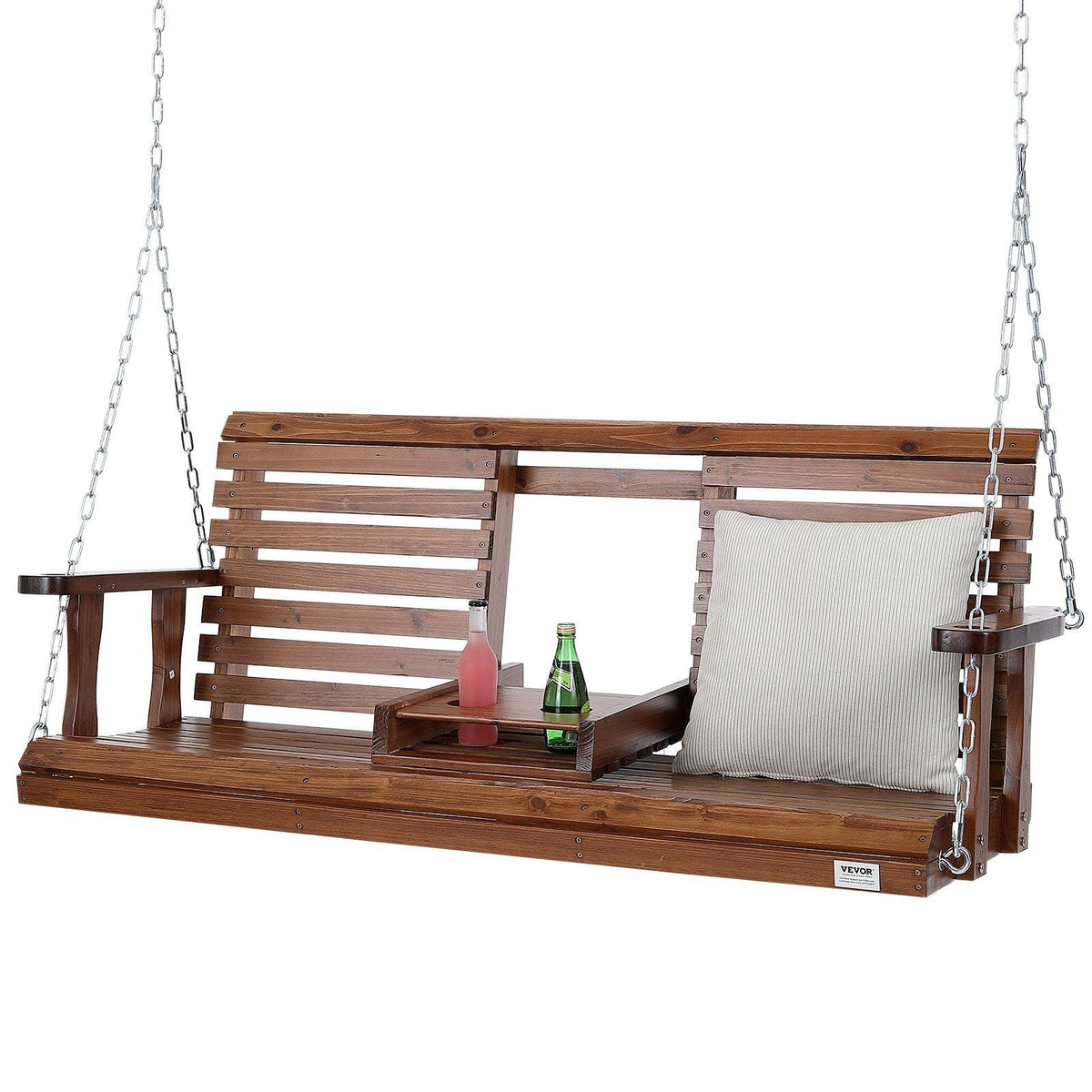 Wooden Porch Swing for Courtyard & Garden