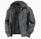 Men’s Fleece-Lined Zip-Pocket Jacket, Relaxed Fit