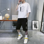Summer Sportswear Men's T-shirt Suit