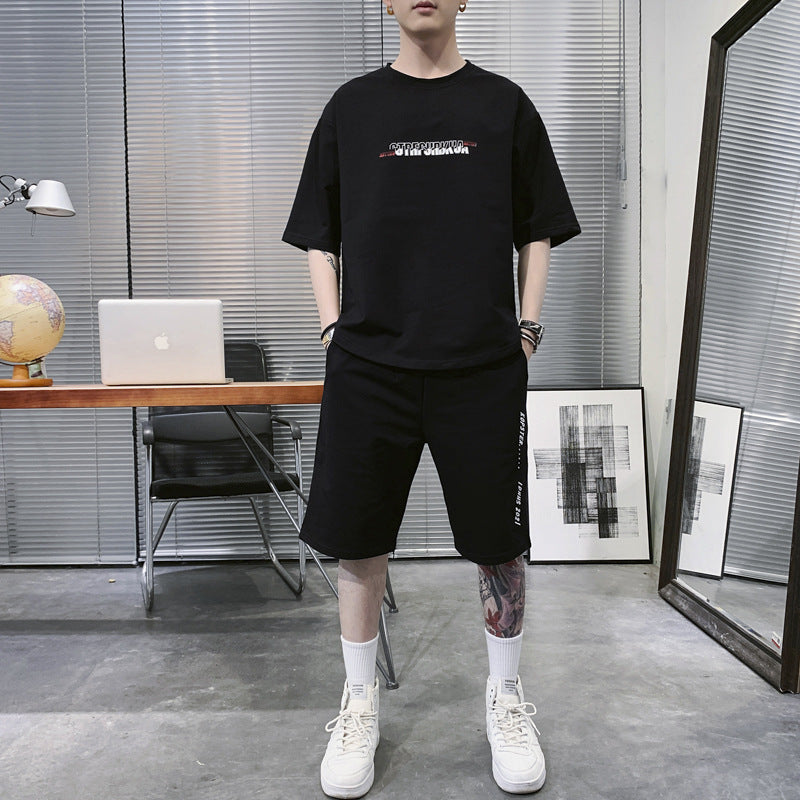 Summer Sportswear Men's T-shirt Suit
