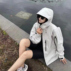 High-end Women's Gore-Tex Jacket Hard Shell Windproof Waterproof Mountaineering Couple Outdoor Sports Clothes