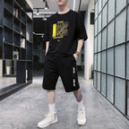 Summer Sportswear Men's T-shirt Suit