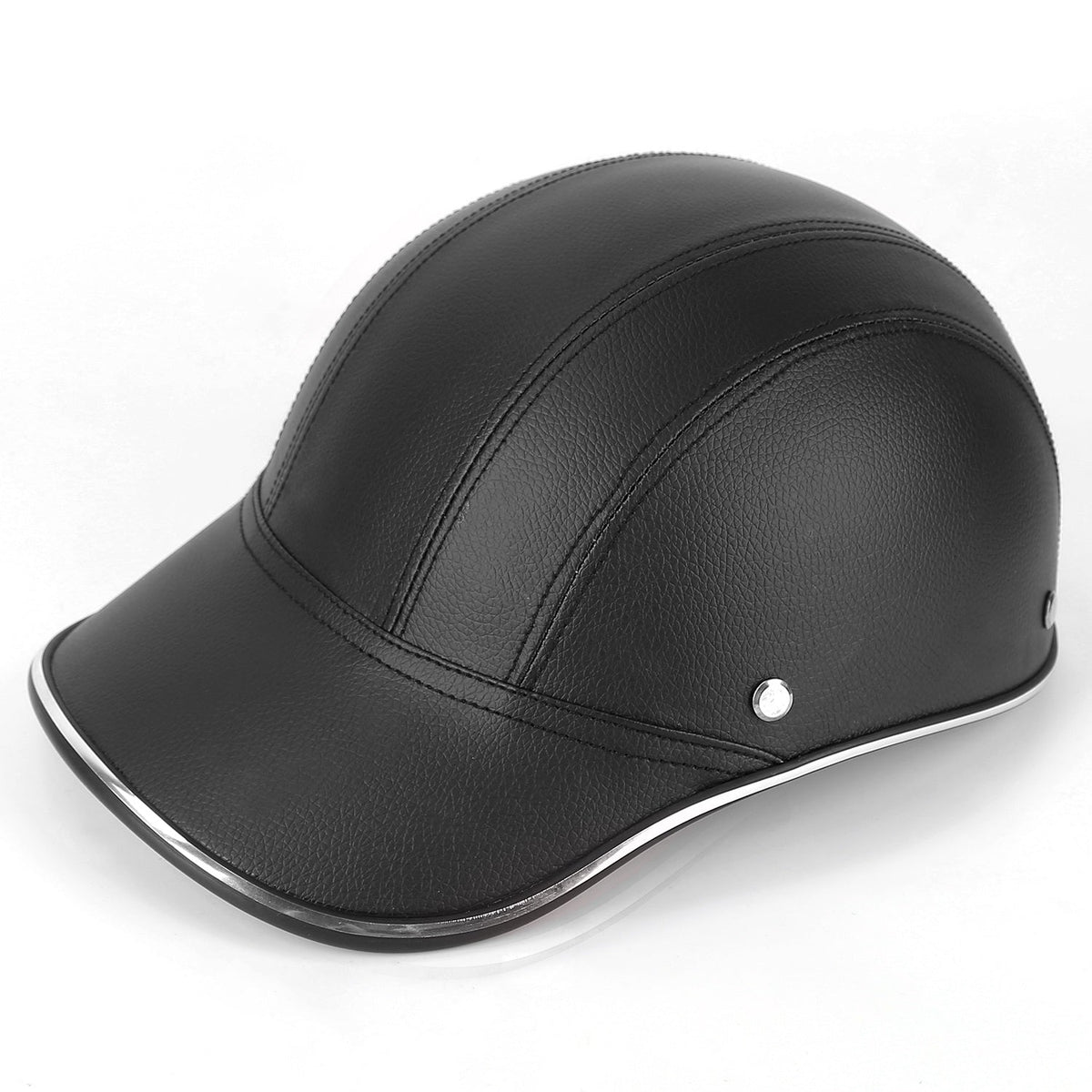 Safety Bicycle Helmet Adjustable Windproof Bike Helmet Sunshade Baseball Cap Anti-UV Cycling Motorcycle Hat Leather Helmet