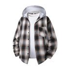 Unisex Plaid Long-Sleeve Shirt, Relaxed Fit