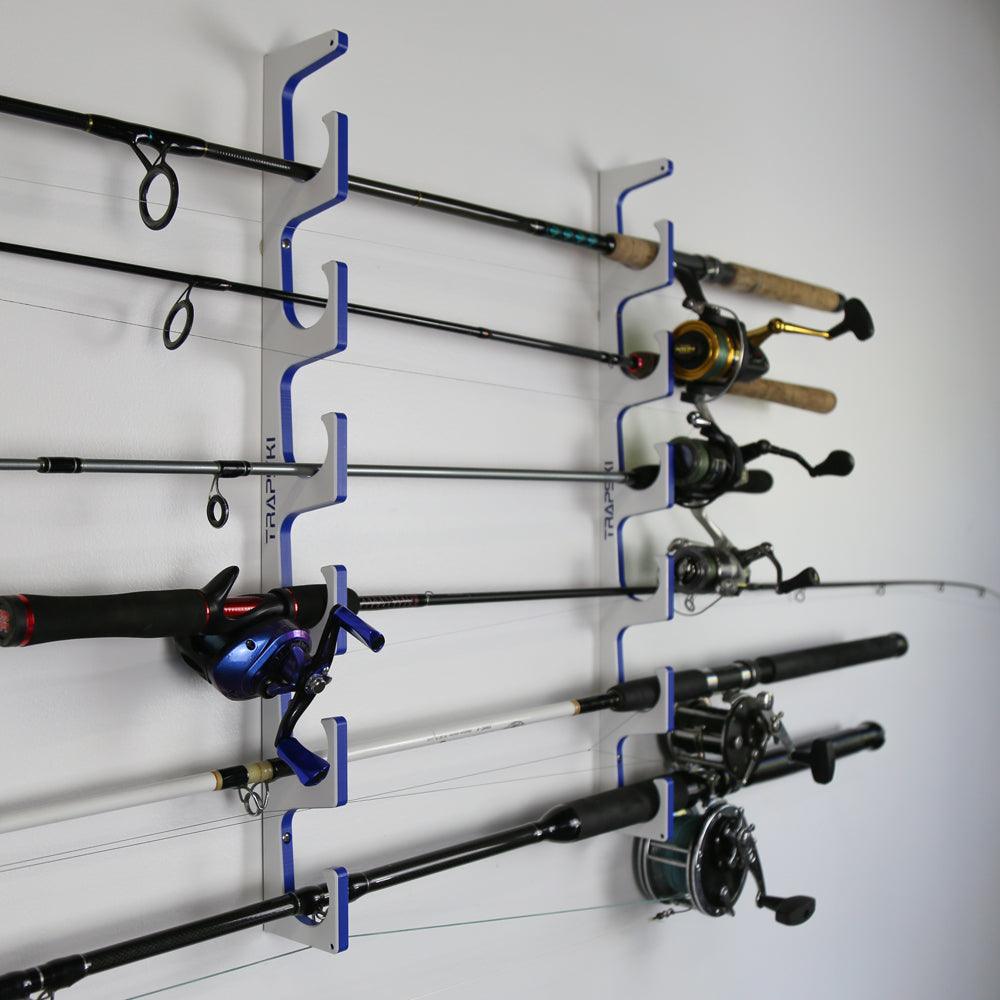 Made in the USA Premium Fishing Rod Racks | Wall or Ceiling or Boat Mounted