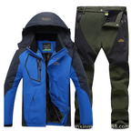 Men's Winter Waterproof Fleece Lined Outdoor Jacket Set - # BOAA13210017