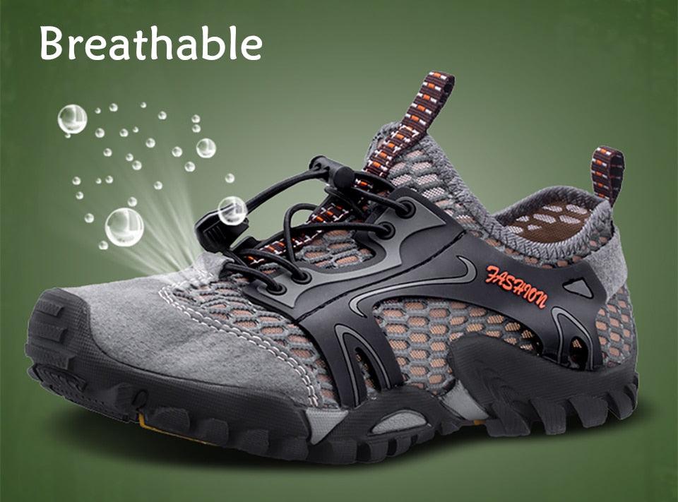 Quick Dry Men Sneakers Slip On Upstream Shoes Water Hiking Beach Surfing Shoes Sandals Barefoot Beach Sneakers Swim Boating Fishing Yoga Gym