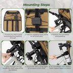 Adjustable Handlebar Cradle Bike Bag Carrier for Bikepacking