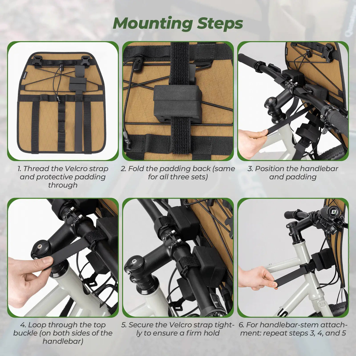 Adjustable Handlebar Cradle Bike Bag Carrier for Bikepacking