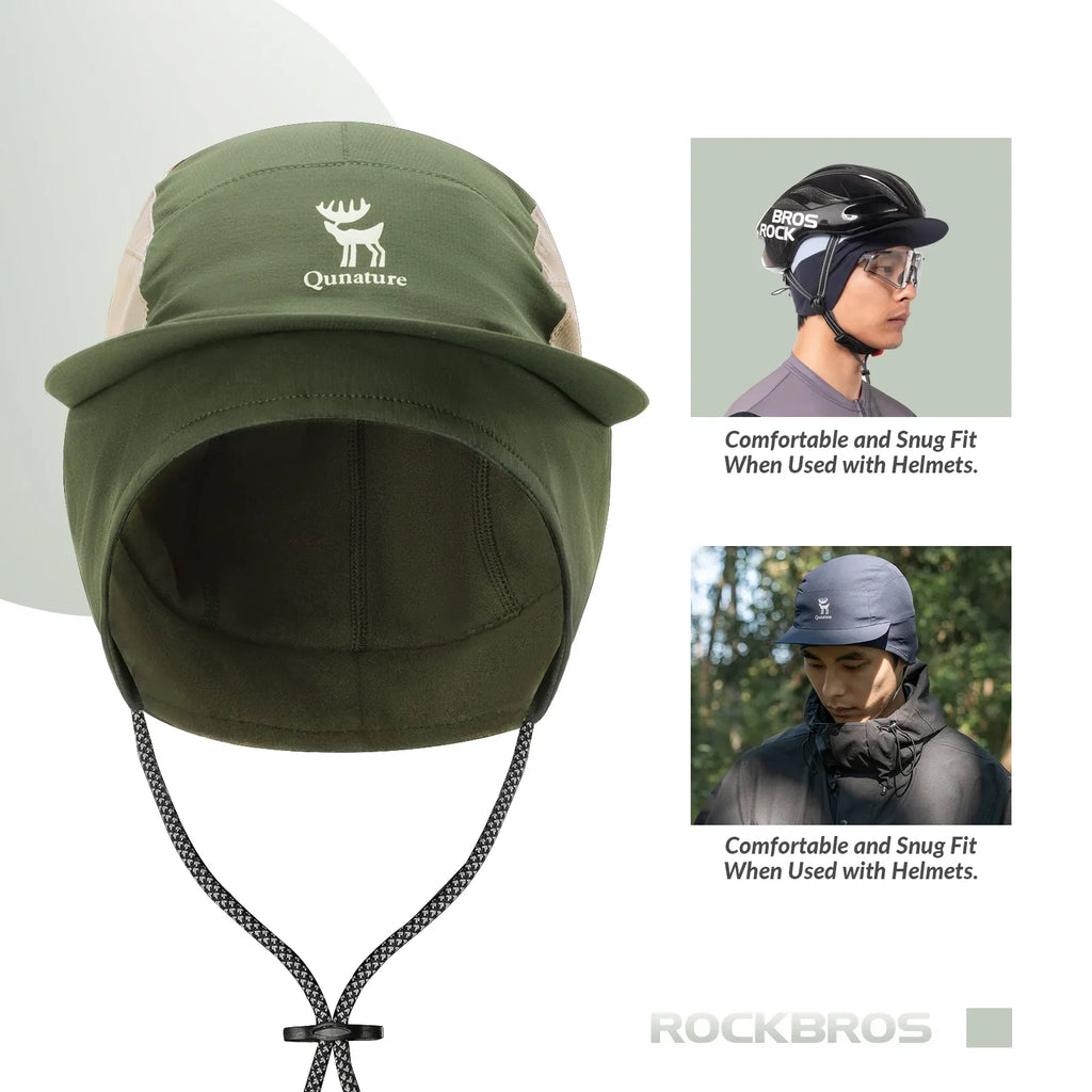 Fleece Baseball Cap with Ear Flaps – Winter Warm Hat for Windproof Running, Cycling & Hiking Cap