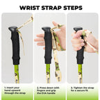 Kids Aluminum Trekking Pole with Adjustable Height