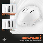 Ski Helmet with Adjustable Ventilation and Detachable Liner for Winter Sports
