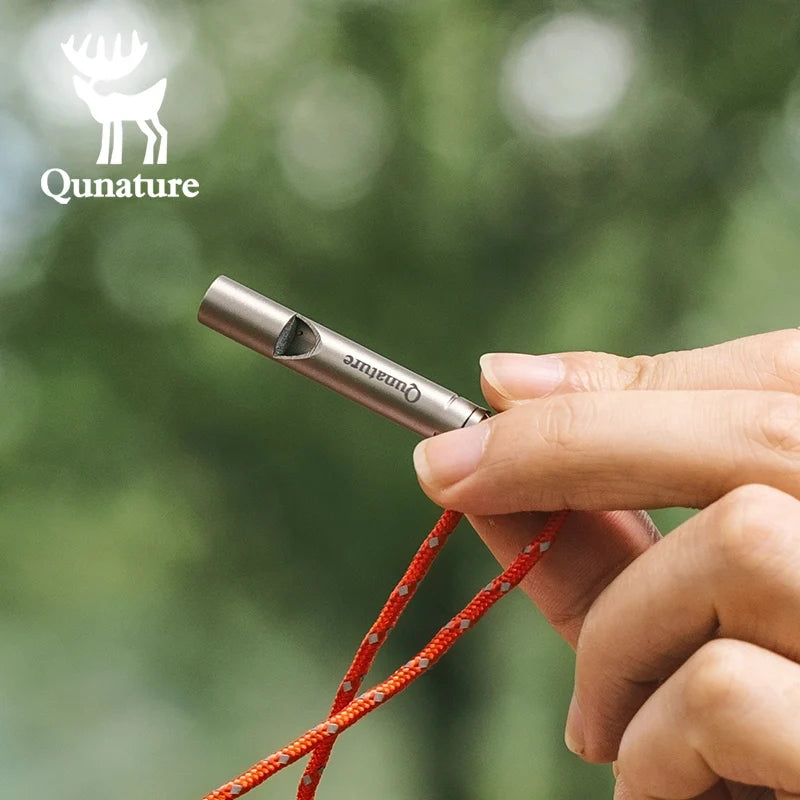 Titanium Survival Whistle 120dB Loud, Durable, Portable Outdoor Gear