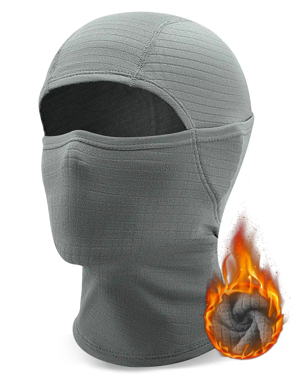 Waffle Grid Hooded Mask with Full-Face Cold Protection & Comfort Fit
