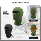 Waffle Grid Hooded Mask with Full-Face Cold Protection & Comfort Fit