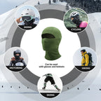 Waffle Grid Hooded Mask with Full-Face Cold Protection & Comfort Fit