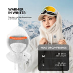 Ski Head Cover with Adjustable Ventilation and Detachable Liner for Winter Sports