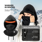 Ski Head Cover with Adjustable Ventilation and Detachable Liner for Winter Sports