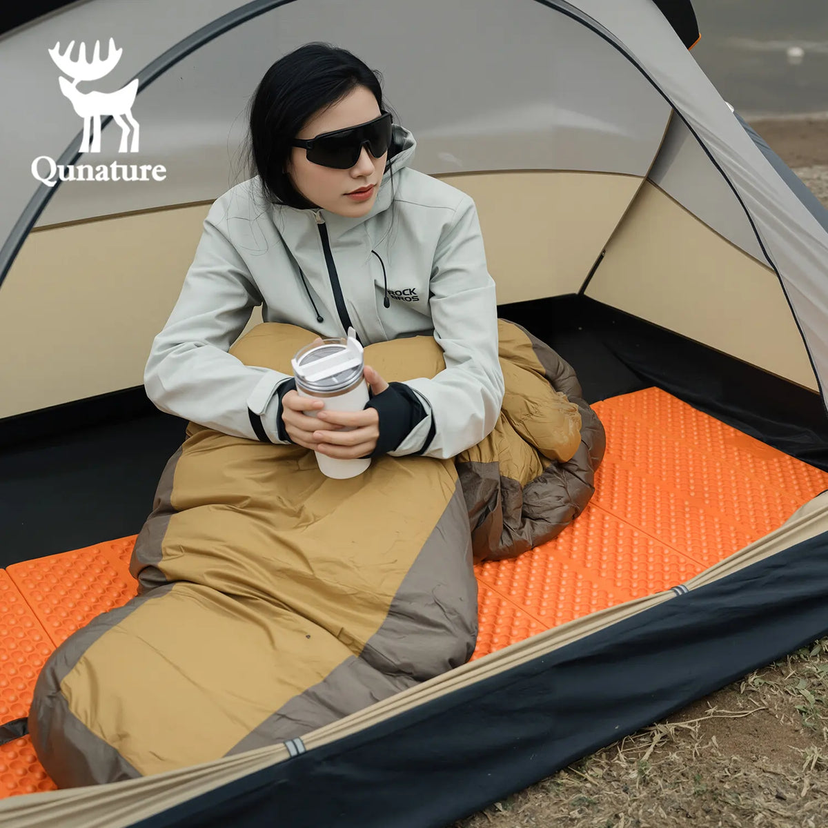Ultralight Folding Sleeping Pad Waterproof R-Value 1.8 for Camping & Hiking
