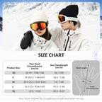 Windproof Waterproof Thermal Ski Gloves Double-Layer Insulation Touchscreen