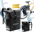 2-in-1 Bicycle Rear Rack Bag Backpack - 18L
