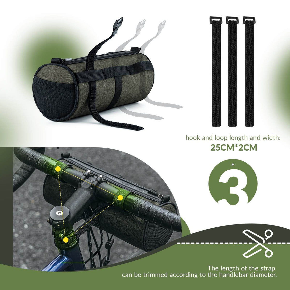 Bike Handlebar Roll Bag - 2L