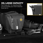 Waterproof Bike Rear Rack Pannier Bag- 30L